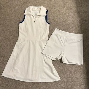 White Tennis Dress & Shorts Set